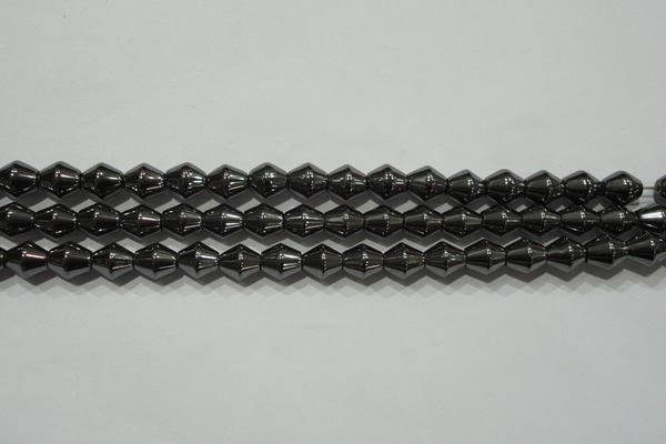 CHE211 15.5 inches 6*6mm bicone hematite beads wholesale