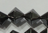 CHE218 15.5 inches 12*12mm faceted bicone hematite beads wholesale