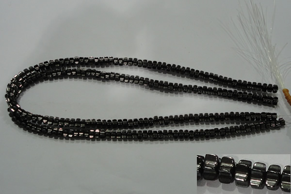 CHE234 15.5 inches 4*7mm star hematite beads wholesale