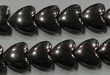 CHE257 15.5 inches 8*8mm heart hematite beads wholesale