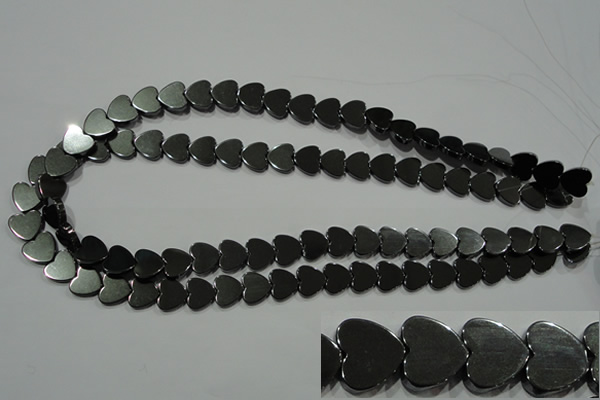 CHE269 15.5 inches 10*10mm heart hematite beads wholesale