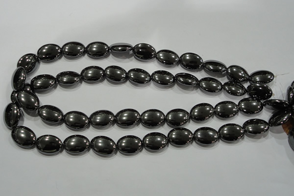 CHE279 15.5 inches 13*18mm oval hematite beads wholesale