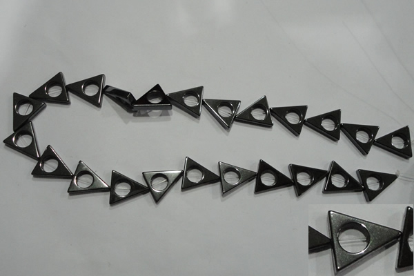 CHE300 15.5 inches 16*18mm triangle hematite beads wholesale