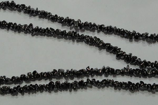 CHE306 15.5 inches 3*5mm – 6*8mm hematite chips beads wholesale