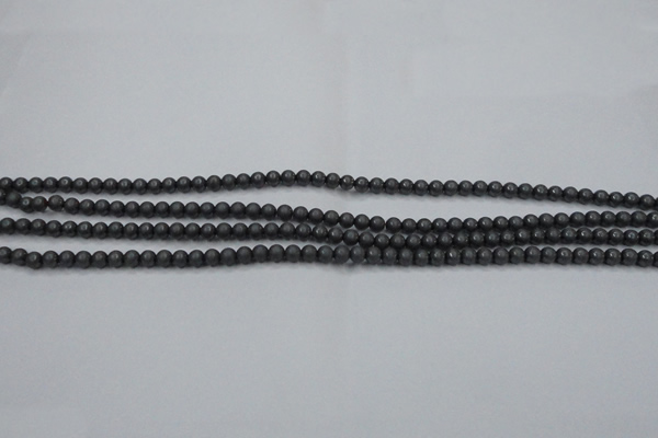 CHE400 15.5 inches 2mm round matte hematite beads wholesale