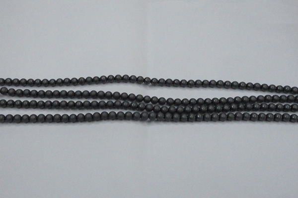 CHE401 15.5 inches 3mm round matte hematite beads wholesale