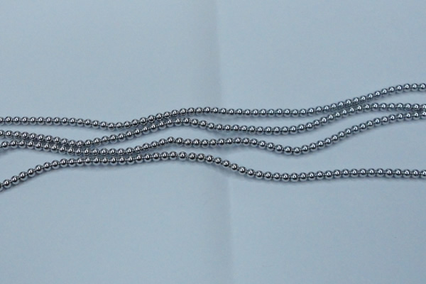 CHE421 15.5 inches 2mm round plated hematite beads wholesale