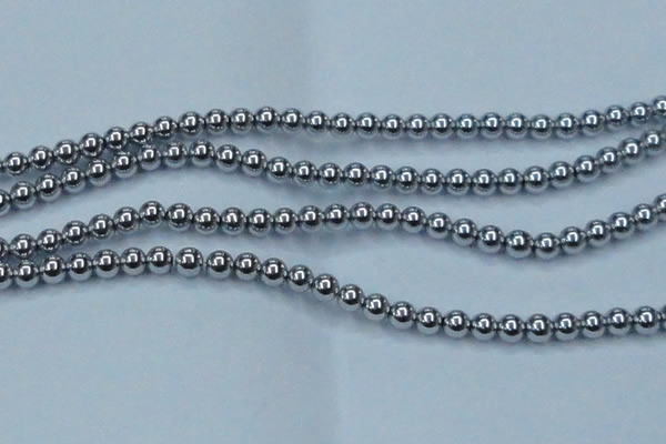 CHE427 15.5 inches 12mm round plated hematite beads wholesale