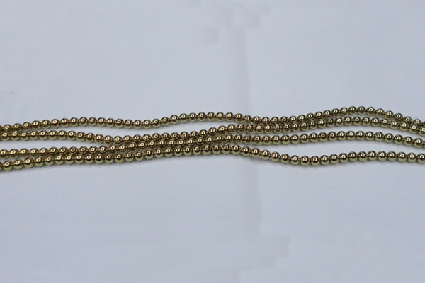 CHE430 15.5 inches 2mm round plated hematite beads wholesale