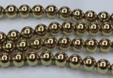 CHE433 15.5 inches 6mm round plated hematite beads wholesale