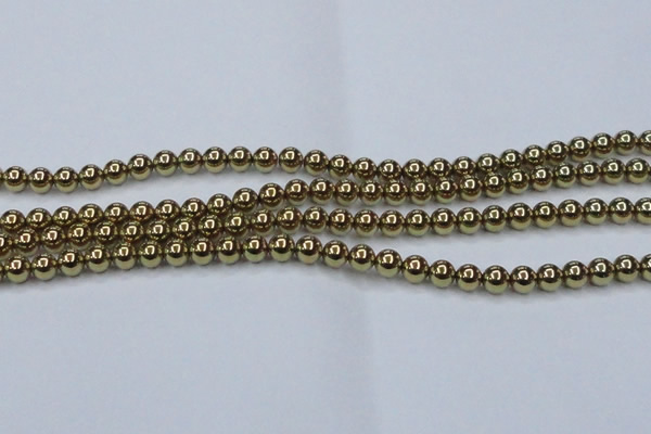 CHE434 15.5 inches 8mm round plated hematite beads wholesale