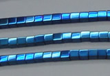 CHE455 15.5 inches 2*2mm cube plated hematite beads wholesale