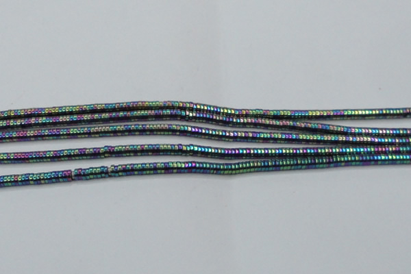CHE666 15.5 inches 1*4mm tyre plated hematite beads wholesale