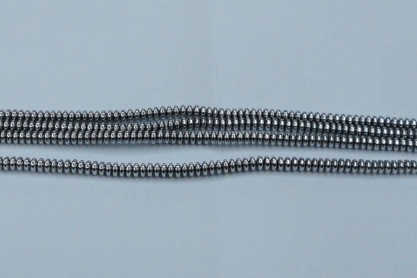 CHE727 15.5 inches 2*4mm rondelle plated hematite beads wholesale