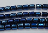CHE791 15.5 inches 4*4.5mm drum plated hematite beads wholesale