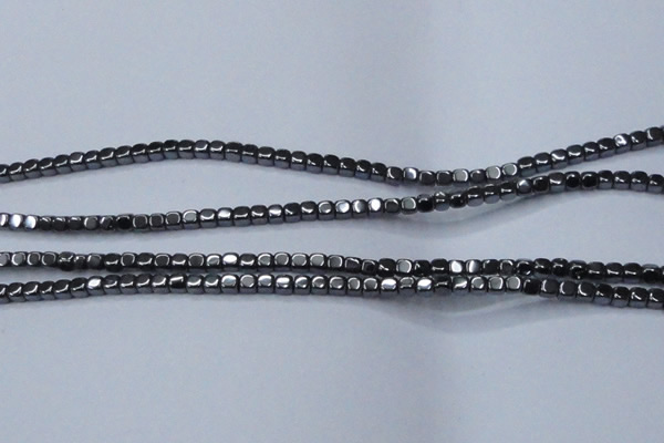 CHE817 15.5 inches 2*2mm dice hematite beads wholesale