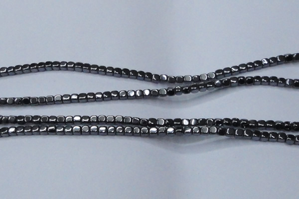 CHE818 15.5 inches 4*4mm dice hematite beads wholesale