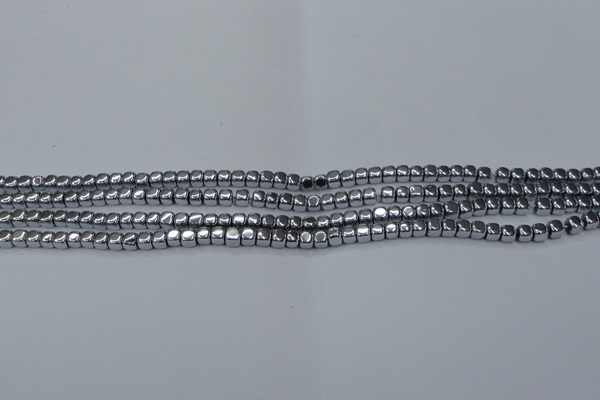 CHE850 15.5 inches 2*2mm dice platedhematite beads wholesale