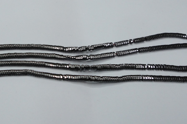 CHE927 15.5 inches 1*2*3mm oval hematite beads wholesale