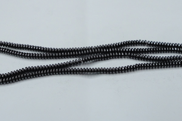 CHE961 15.5 inches 1.5*3mm rondelle hematite beads wholesale