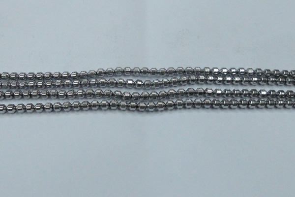 CHE972 15.5 inches 4*4mm plated hematite beads wholesale