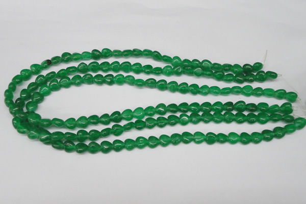 CHG04 15.5 inches 8*8mm heart dyed white jade beads wholesale