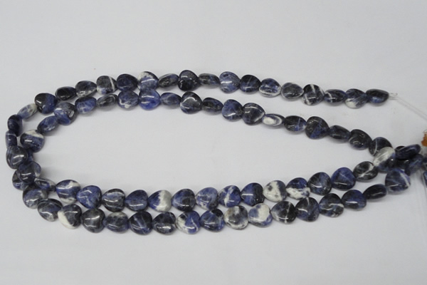 CHG11 15.5 inches 10*10mm heart sodalite gemstone beads wholesale
