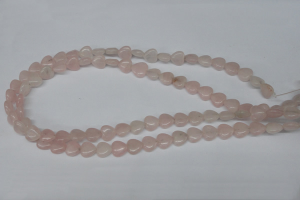 CHG25 15.5 inches 10*10mm heart rose quartz beads wholesale