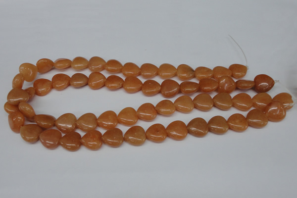 CHG47 15.5 inches 14*14mm heart red aventurine beads wholesale