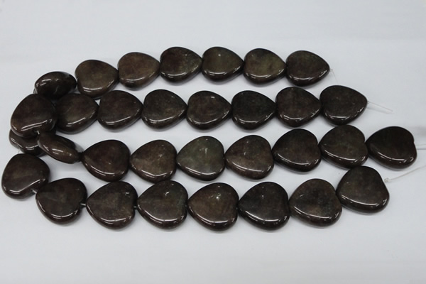 CHG85 15.5 inches 25*25mm heart purple aventurine beads wholesale