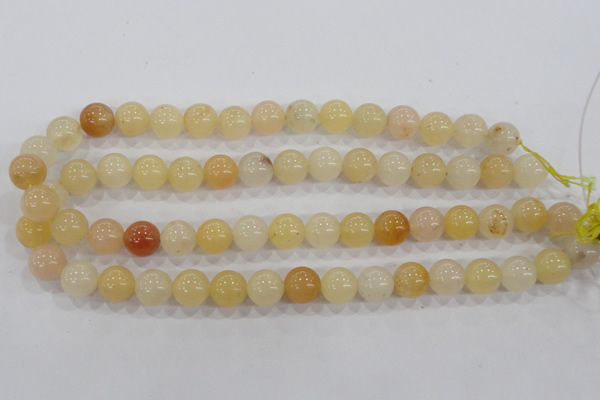 CHJ05 15.5 inches 12mm round honey jade stone beads wholesale