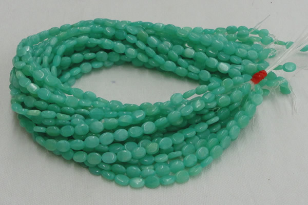 CHM07 16 inches 8*10mm oval green hemimorphite beads wholesale