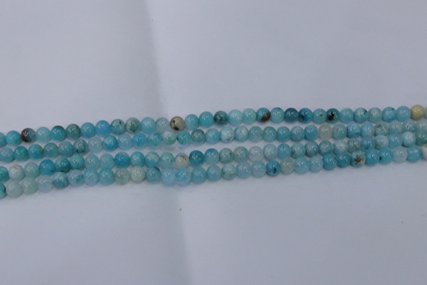 CHM200 15.5 inches 4mm round blue hemimorphite beads wholesale