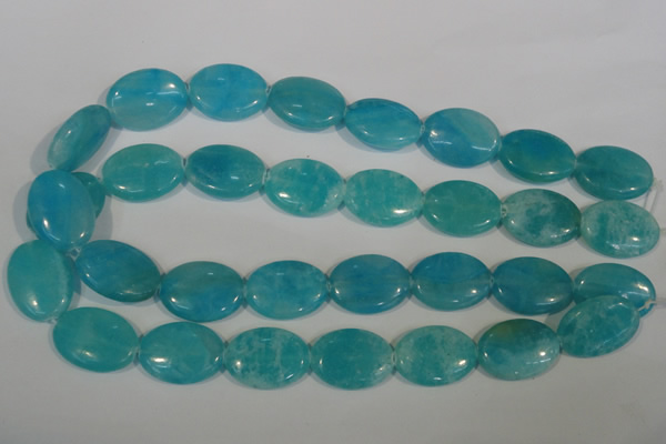 CHM28 15.5 inches 18*25mm oval blue hemimorphite beads wholesale
