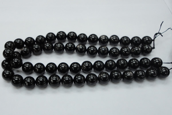 CHS02 15.5 inches 14mm round natural hypersthene gemstone beads
