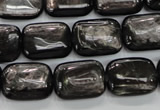 CHS91 15.5 inches 13*18mm rectangle natural hypersthene beads