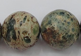 CIJ86 15.5 inches 18mm round impression jasper beads wholesale