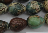 CIJ98 15.5 inches 15*20mm teardrop impression jasper beads wholesale