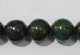 CIS03 15.5 inches 10mm round green iron stone beads wholesale