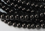 CJB48 15.5 inches 4*6mm rondelle natural jet gemstone beads