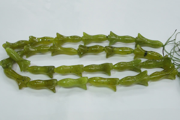 CKA110 15.5 inches 16*35mm flower Korean jade gemstone beads