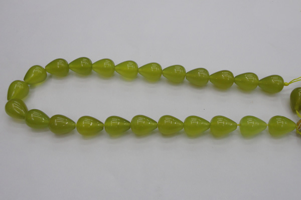 CKA213 15.5 inches 13*18mm teardrop Korean jade gemstone beads