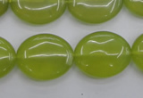 CKA248 15.5 inches 18*22mm oval Korean jade gemstone beads
