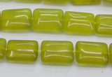 CKA261 15.5 inches 12*16mm rectangle Korean jade gemstone beads