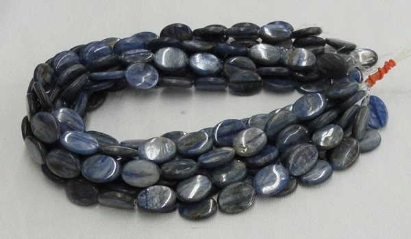 CKC11 16 inches 15*20mm flat oval natural kyanite beads wholesale