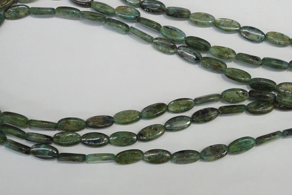 CKC58 15.5 inches 8*14mm oval natural green kyanite beads wholesale