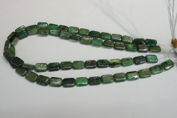 CKC66 15.5 inches 10*14mm rectangle natural green kyanite beads