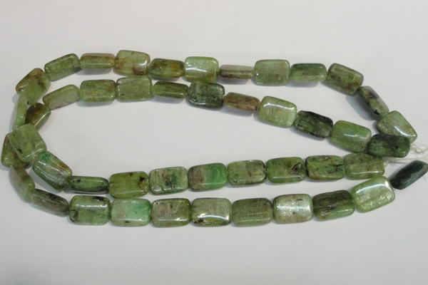 CKC67 15.5 inches 13*18mm rectangle natural green kyanite beads