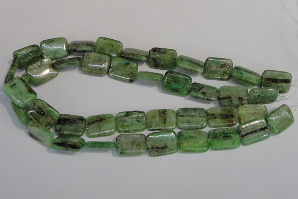 CKC68 15.5 inches 15*20mm rectangle natural green kyanite beads