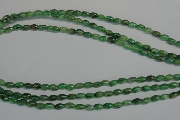 CKC70 15.5 inches 4*6mm rice natural green kyanite beads wholesale